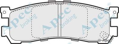 APEC BRAKING pad1067 -  Комплект тормозных колодок, дисковый тормоз